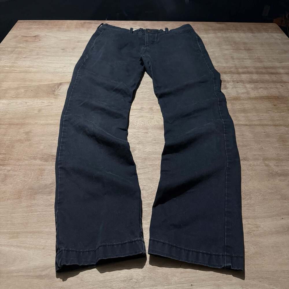 Hollister Navy Blue Slim Straight Chino Pants 30x32 Y2K